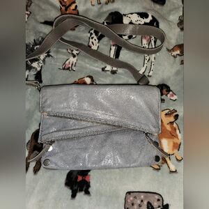 Hammitt Reversible Crossbody Bag Baby Blue With Grey